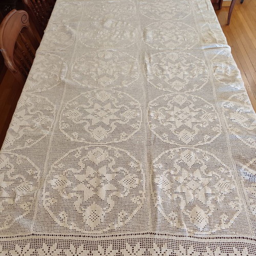 Handmade knitted blanket 165x200 cm like new
