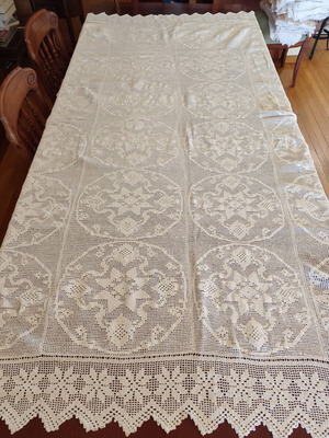 Handmade knitted blanket 165x200 cm like new
