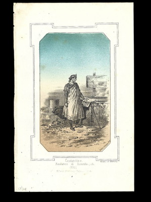 Constantine the Founder of Constantinople lithograph used