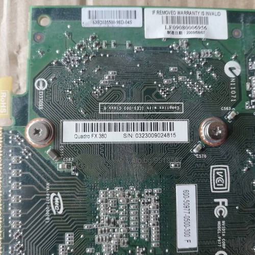 NVidia Quadro FX 380 video card like new, 256MB GDDR3, PCI-E