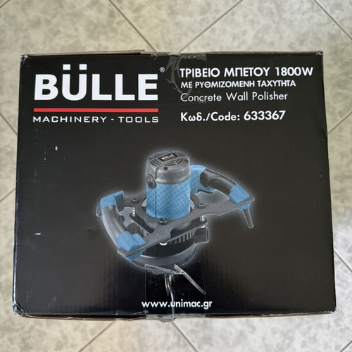 Bülle Concrete Polisher with Adjustable Speed, New