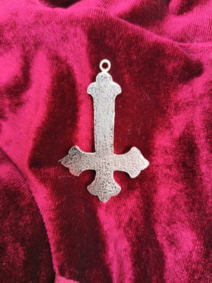 Gothic cross new, silver 5 cm