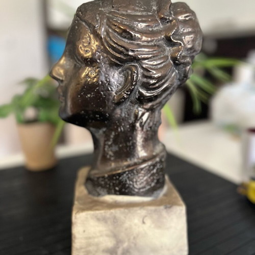Collectible bust new, copper plated