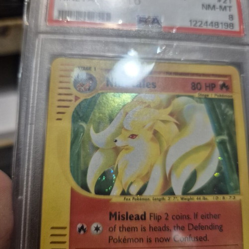 Ninetales Holo Expedition PSA 8 Pokemon card