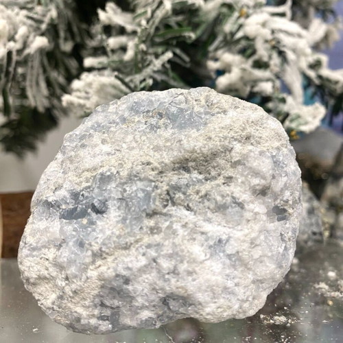 Natural Raw Celestine Drusy without Heat Treatment