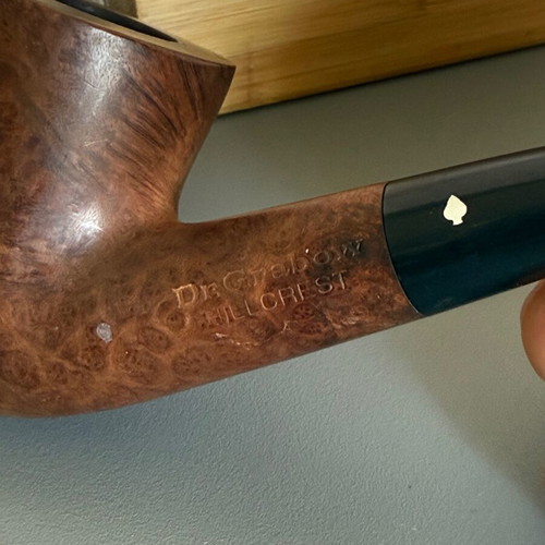 Dr Grabow Hillcrest Tobacco Pipe used, vintage bent briar with White Spade