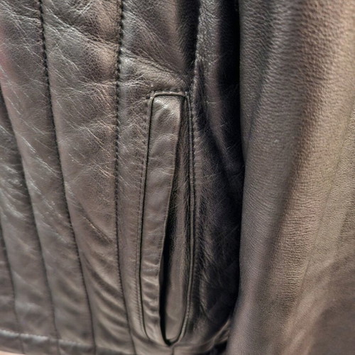 Wilke Rodriguez genuine leather unisex jacket No M like new, black