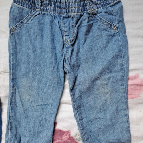 Benetton denim pants and Idexe sweatpants set for 12 months