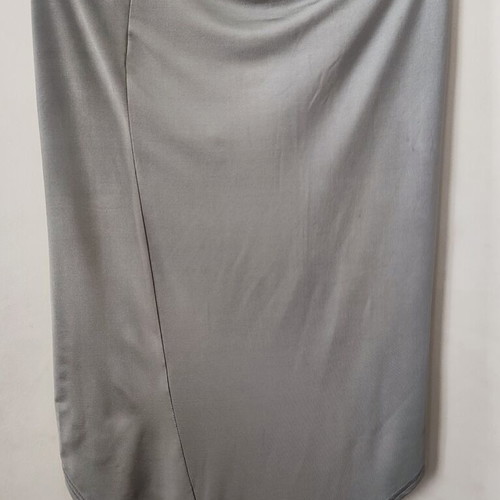 Boohoo skirt new, size M UK 12, silver elastic fabric