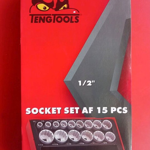 Teng Tools socket set 15 pcs 1/2 inch new