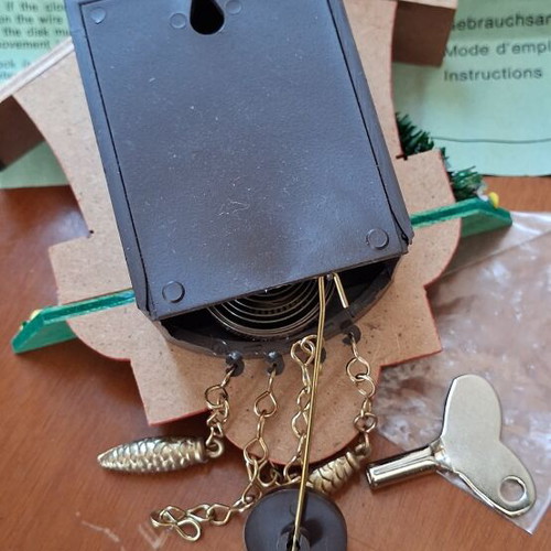 Vintage Wooden Miniature Cuckoo Clock 1970 like new