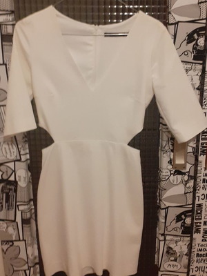 Φόρεμα Zara mini μεταχειρισμένο, άσπρο, μέγεθος S