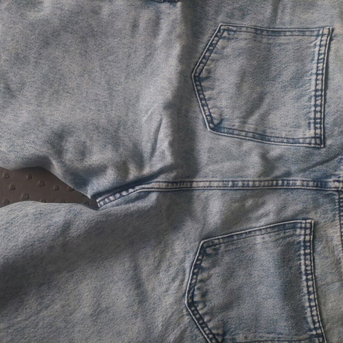 Sinsay denim cargo shorts size 32, gray