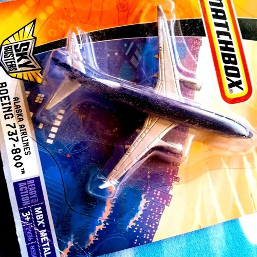 Matchbox 2007 Sky Busters Series Alaska Airlines Boeing 737-800 like new