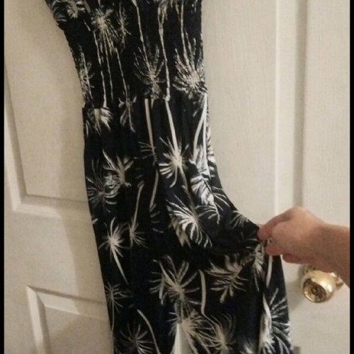 Jumpsuit like new, medium size, blue and white