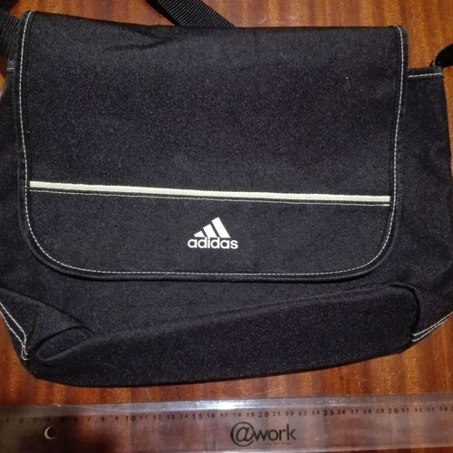 Adidas shoulder bag like new, black fabric