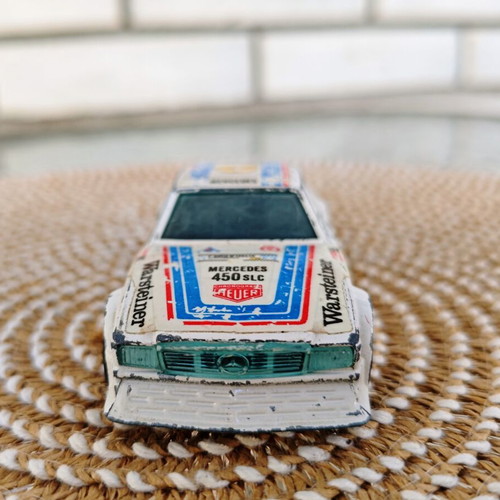 Vintage Bburago Mercedes-Benz 450 SLC Rally diecast model used