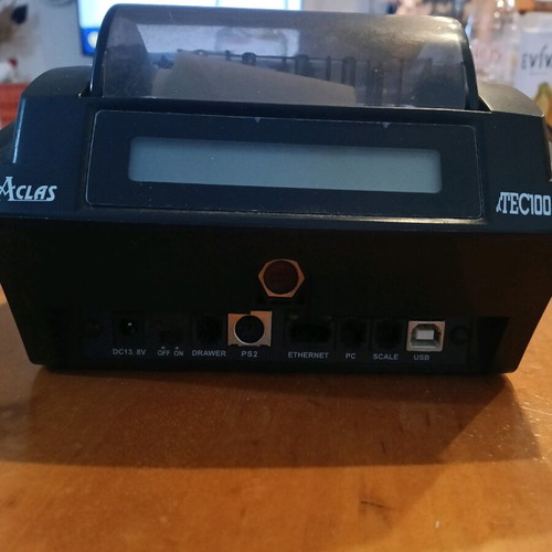 DataTec DTec-100 Extra Restaurant Cash Register like new, black