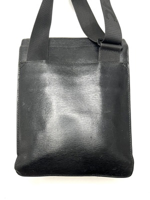 Montblanc leather crossbody bag used, black