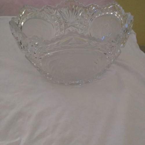 Crystal fruit bowl used