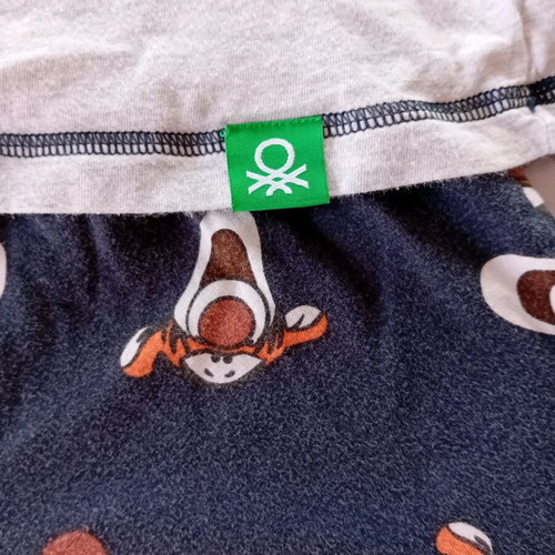 Benetton children's pajamas used, size 7-8 years (130cm)