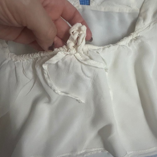 Zara White Y2K Halter-neck Top Size XS Like New