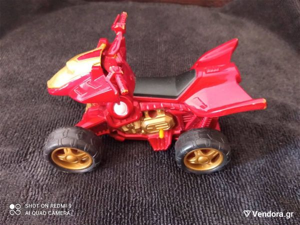  Iron Man Quad Motorcycle Action Figure Vehicle Toy 2010 Marvel Hasbro C-2945A se poli katastasi !!!