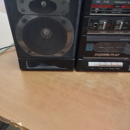 International radio cassette player used, detachable speakers