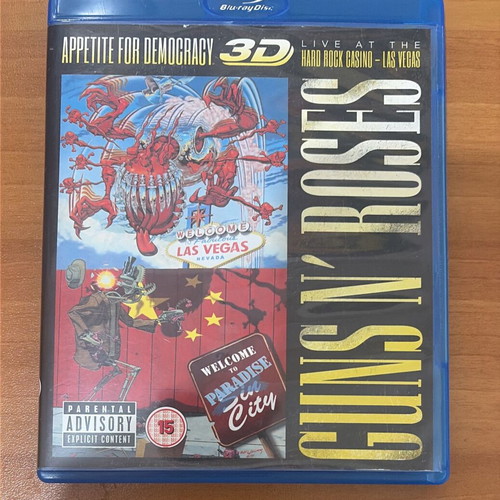 Guns N' Roses Appetite For Democracy 3D Blu-ray like new