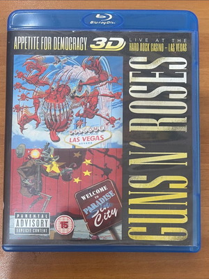 Guns N' Roses Appetite For Democracy 3D Blu-ray like new