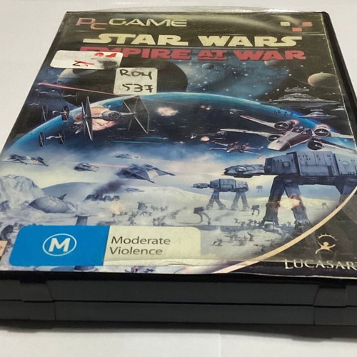 Star Wars Empire At War PC game used, complete double CD case