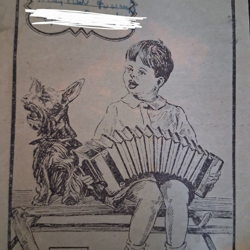 Vintage school notebooks 1949, set of 4 with 5 craft cards