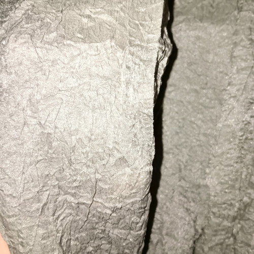 Pashmina silver-gray like new, crinkled fabric