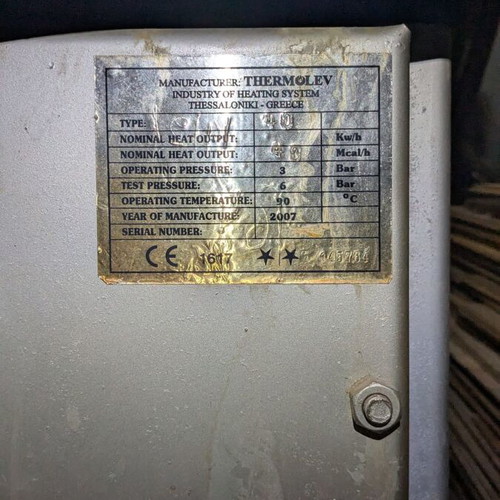 Oil Boiler like new, 33,000 kcal/h heating capacity