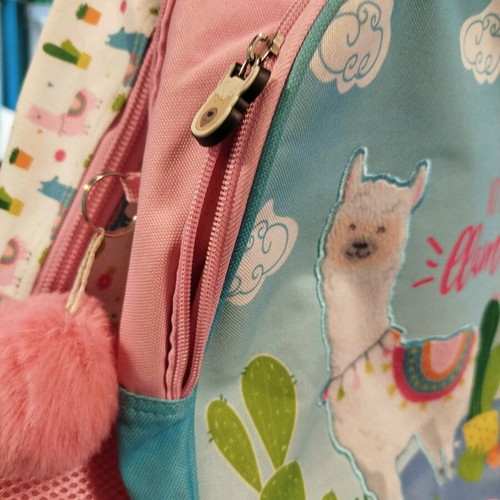 Must school backpack used with wheels and three pockets