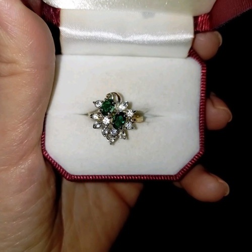 Faux ring No 54 (No 17) new with silver and gold color
