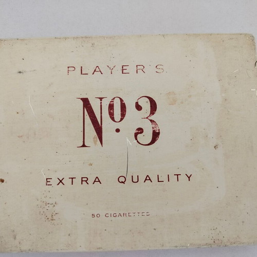 Player's No3 Vintage Metal Cigarette Box Used