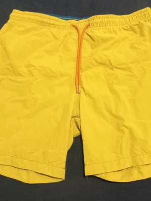 Napapijri men's swim shorts XL like new, yellow