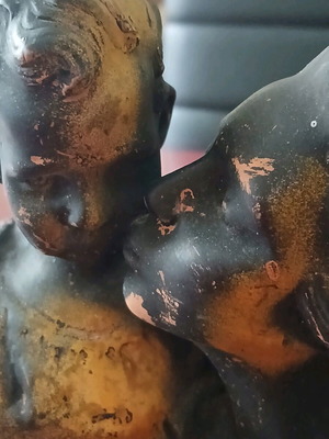Ceramic figurine very old, used