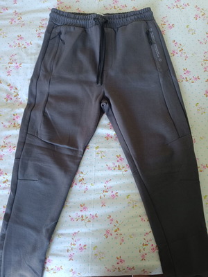 Bershka pants, grey, size L