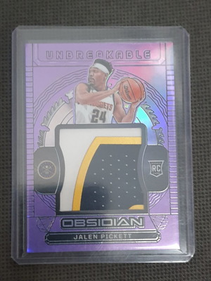 Panini Nba Obsidian 2023-24 Jalen Pickett rc SICK patch /49