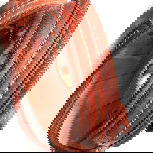 Coach оранжева кожена чанта за рамо употребявана