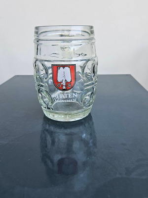 Spatenbeer half-liter beer glasses, set of 3, Octoberfest 1960