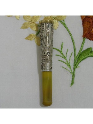 ART NOUVEAU 1930-40 ΠΙΠΑΚΙ ΚΑΠΝΙΣΜΑΤΟΣ ME ΜΑΣΤΙΧΑ.