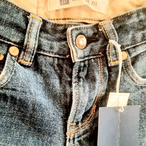 GAP jeans for baby 2 years comfort fit, dark blue button new