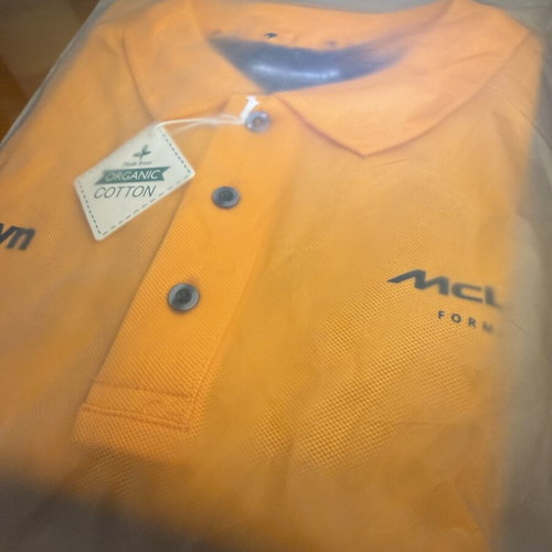 McLaren F1 Team Papaya Polo Shirt brand new, size M, Allwyn sponsor