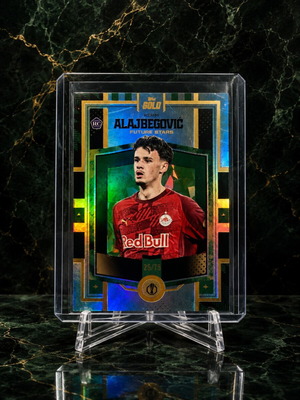 2025-26 Topps Gold UCC Kerim Alajbegović Rookie Future Stars Green Parallel Card Numbered 26/75