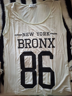 Bronx sleeveless shirt used, size M, white