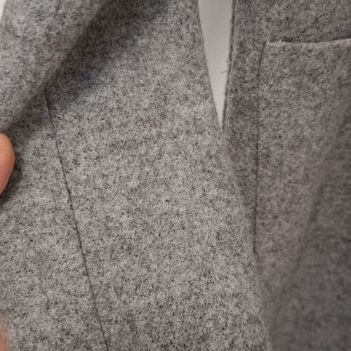 Iso Coat Size S Like New, Gray, Thin with Side Slit