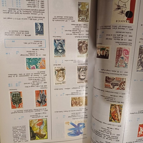 Yvert et Tellier stamp catalogs used, set of eight (1985-1992)